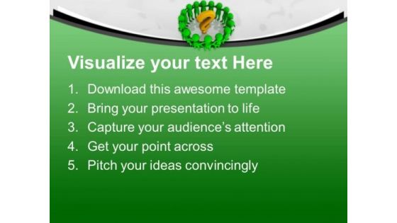 3d Team With Question Mark PowerPoint Templates Ppt Backgrounds For Slides 0713