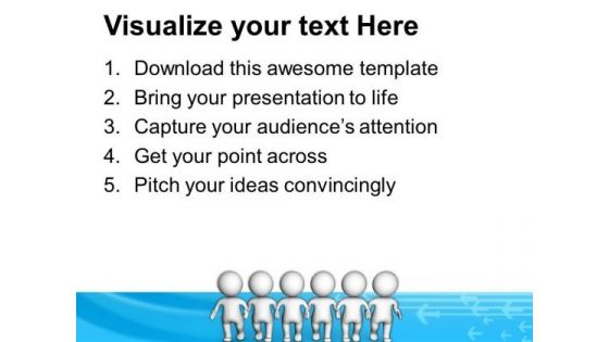 3d Team With World Map PowerPoint Templates Ppt Backgrounds For Slides 0713
