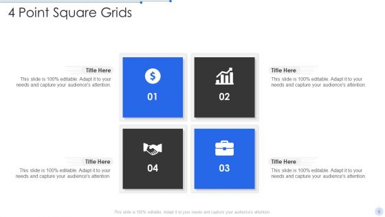 4 Grids Ppt PowerPoint Presentation Complete Deck With Slides