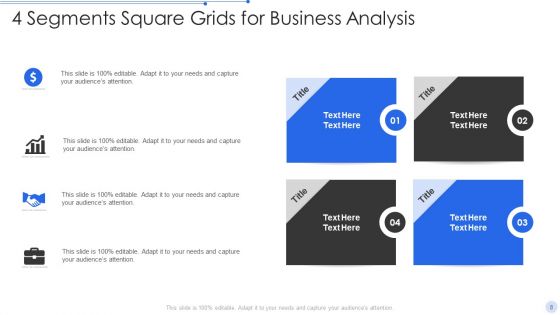 4 Grids Ppt PowerPoint Presentation Complete Deck With Slides