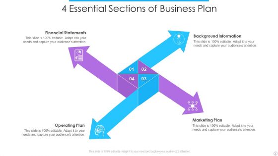 4 Sections Ppt PowerPoint Presentation Complete With Slides
