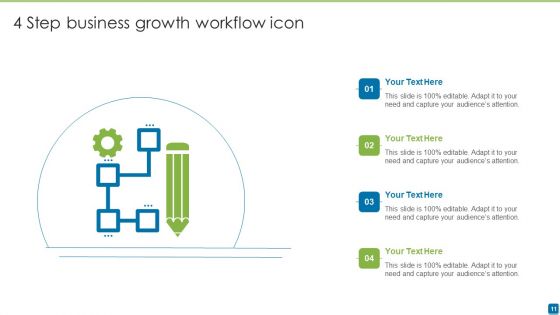 4 Step Business Workflow Ppt PowerPoint Presentation Complete With Slides
