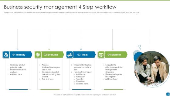 4 Step Business Workflow Ppt PowerPoint Presentation Complete With Slides