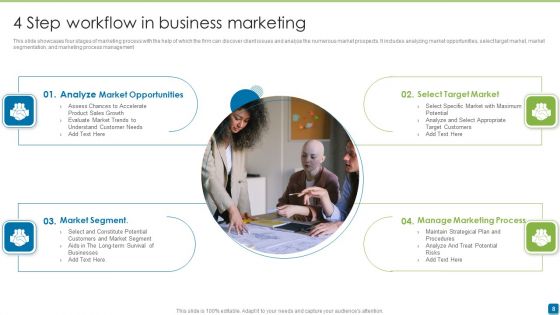4 Step Business Workflow Ppt PowerPoint Presentation Complete With Slides