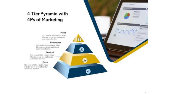 4 Tier Level Diagram Strategy Management Ppt PowerPoint Presentation Complete Deck
