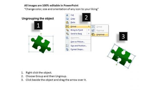 4 Factors Puzzle Pieces PowerPoint Slides Ppt Graphics