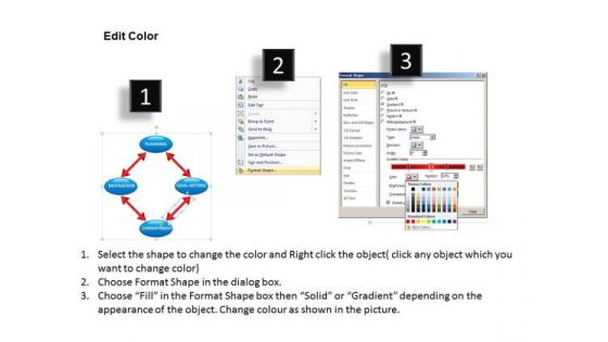 4 Interconnected Goals Diagrams PowerPoint Slides Editable Ppt Templates