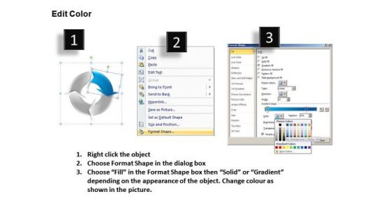 4 Stage Circular Business Process Design PowerPoint Slides And Ppt Diagram Templates