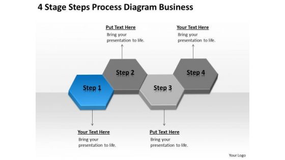4 Stage Steps Process Diagram Business Ppt Example Of Plan PowerPoint Slides