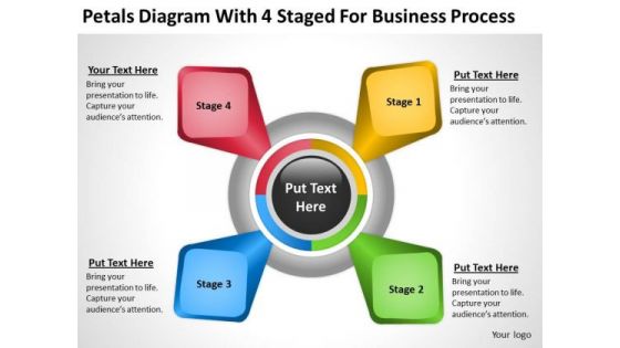 4 Staged For Business Process Ppt Small Plan Template PowerPoint Slides
