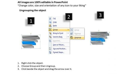 4 Staged Layered Process Flow Diagram Ppt Successful Business Plan PowerPoint Slides