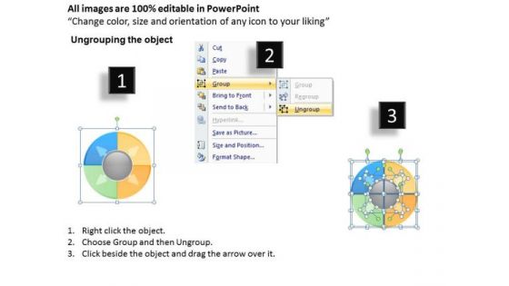 4 Stages Buliding Plan Circular Process Constructing Business PowerPoint Templates
