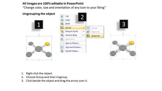 4 Stages Circular Arrow Process Diagram Startup Business Plans PowerPoint Slides