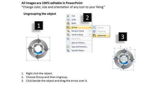 4 Stages Concentric Business Activities Plan PowerPoint Slides