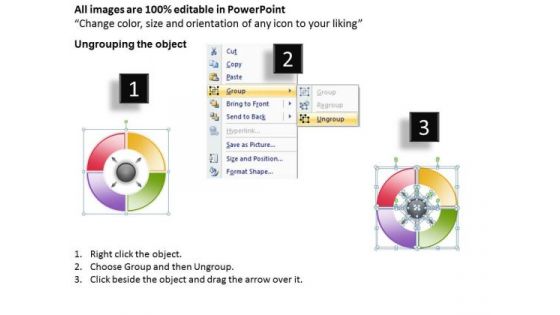 4 Stages Data Processes And Flows Business Plan Small PowerPoint Slides