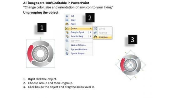 4 Stages Gears Process For Improvement Ppt Business Case Template PowerPoint Templates