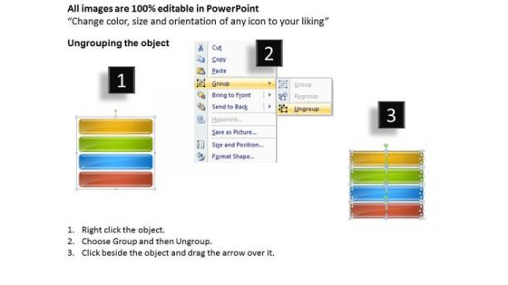 4 Stages In Business Process Plans Templates For PowerPoint Slides