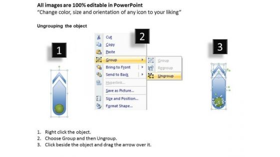 4 Stages Logical Progression Plan Business PowerPoint Templates