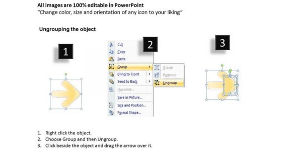 4 Stages Parallel Task Process Elements Business Plan PowerPoint Templates