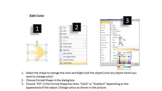 4 Stages Parallel Task Process Elements Business Plan PowerPoint Templates