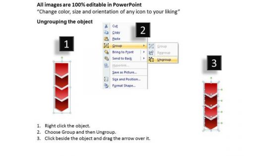 4 Stages Vertical Process Diagram Example Of Business Plans PowerPoint Templates