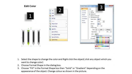 4 Stages Vertical Process Layout Marketing Business Plan Outline PowerPoint Templates