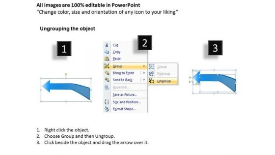 4 Step Arrow Cooperating Processes Ppt How To Form Business Plan PowerPoint Templates