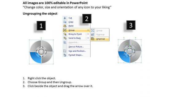 4 Steps Interconnected Procedure Sample Restaurant Business Plan PowerPoint Templates