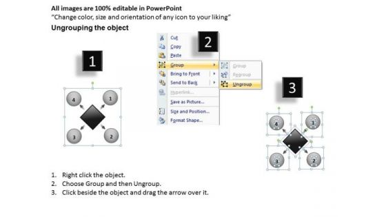4 Steps To Be Completed In A Circular Manner Cycle Arrow Diagram PowerPoint Templates