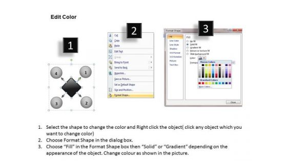 4 Steps To Be Completed In A Circular Manner Cycle Arrow Diagram PowerPoint Templates