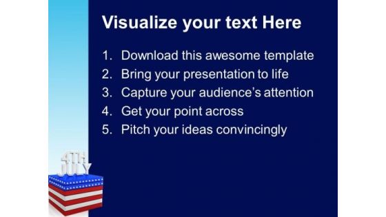 4th July Usa America PowerPoint Templates And PowerPoint Themes 0612