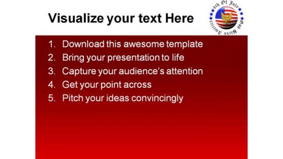 4th Of July Americana PowerPoint Themes And PowerPoint Slides 0611