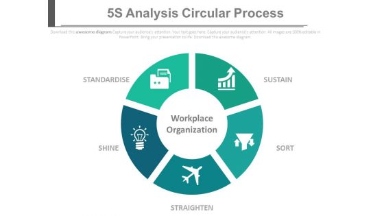 5S Analysis Circular Process Ppt Slides
