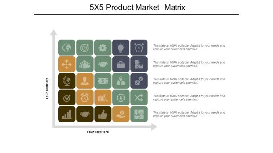 5x5 product market matrix ppt powerpoint presentation model 5x5 product market matrix ppt powerpoint presentation model