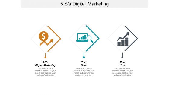 5 Ss Digital Marketing Ppt PowerPoint Presentation Show Backgrounds Cpb