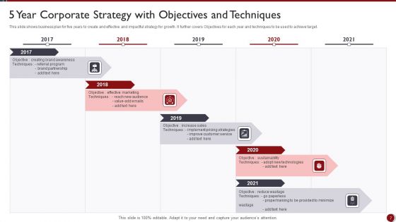 5 Year Corporate Strategy Ppt PowerPoint Presentation Complete Deck With Slides