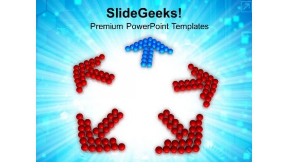 5 Choices In Different Direction PowerPoint Templates Ppt Backgrounds For Slides 0413