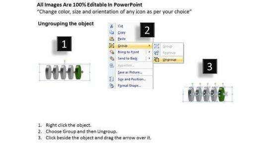5 Circular Stages Involved Development Ppt New Product Flow Chart PowerPoint Slides