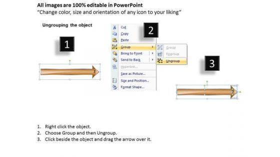 5 Colorful Arrows Parallel Process Business Planning Software PowerPoint Slides