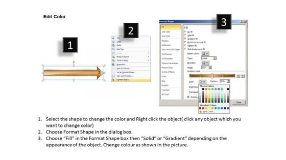 5 Colorful Arrows Parallel Process Business Planning Software PowerPoint Slides