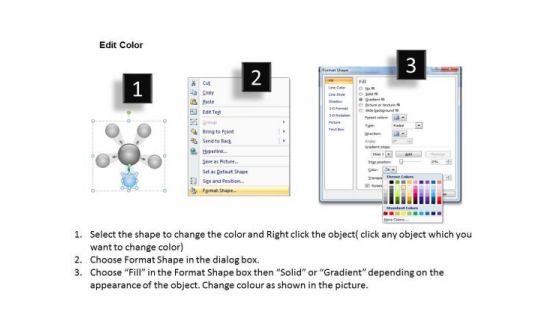 5 Concepts In Single Business PowerPoint Theme Procedure Target Diagram Templates