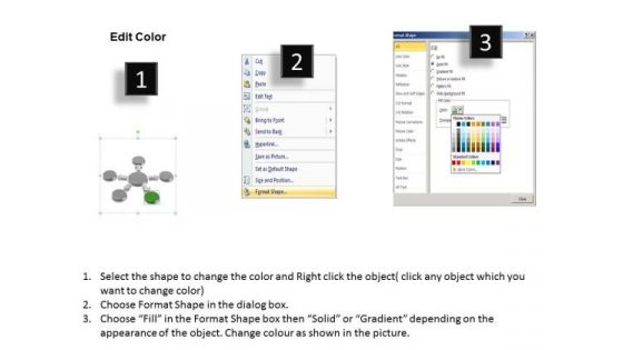 5 Items Linked To A Centre Formulating Business Plan PowerPoint Slides