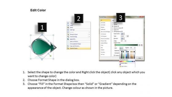 5 Reinforcing Components Arrow Diagram Flowchart PowerPoint Freeware Templates