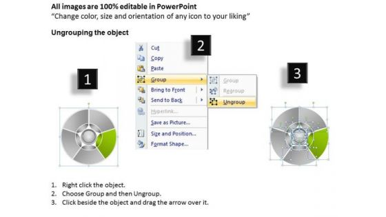 5 Sequence Makes Circle Business Ideas PowerPoint Slides