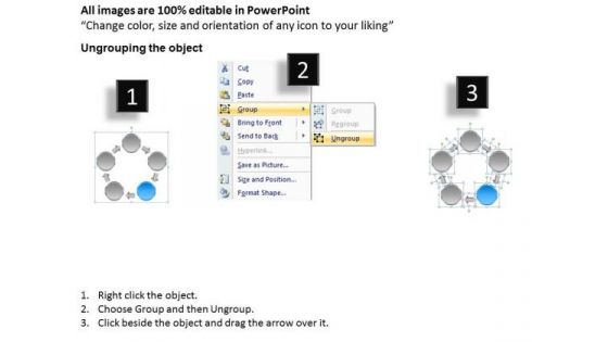 5 Stage Circular Budget Management Diagram Hotel Business Plan Example PowerPoint Templates