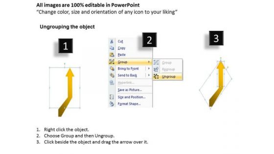5 Stage Parallel Process Arrow Layout Consulting Business Plan Template PowerPoint Templates