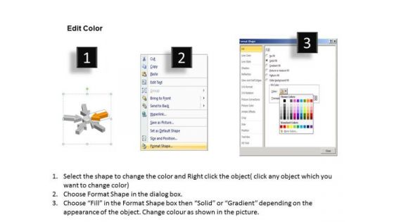 5 Stages Arrows Pointing To Center Doing Business Plan PowerPoint Templates