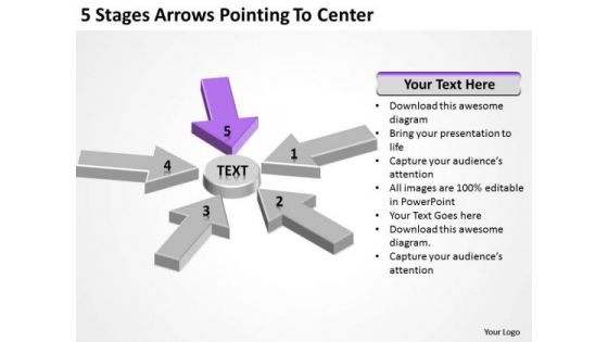 5 Stages Arrows Pointing To Center Quick Business Plan PowerPoint Templates 5 Stages Arrows Pointing To Center Quick Business Plan PowerPoint Templates