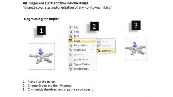 5 Stages Arrows Pointing To Center Quick Business Plan PowerPoint Templates