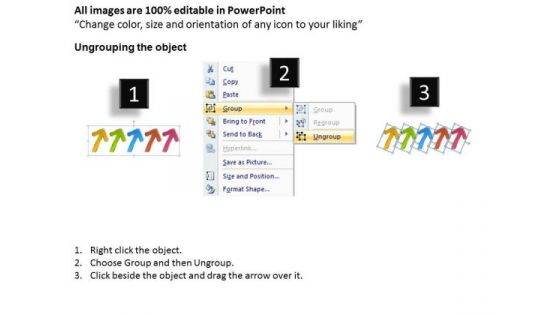 5 Stages Arrows Project Activity Diagram Small Business Plan Templates PowerPoint